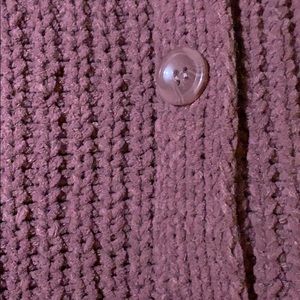 Crochet cable knit cardingan